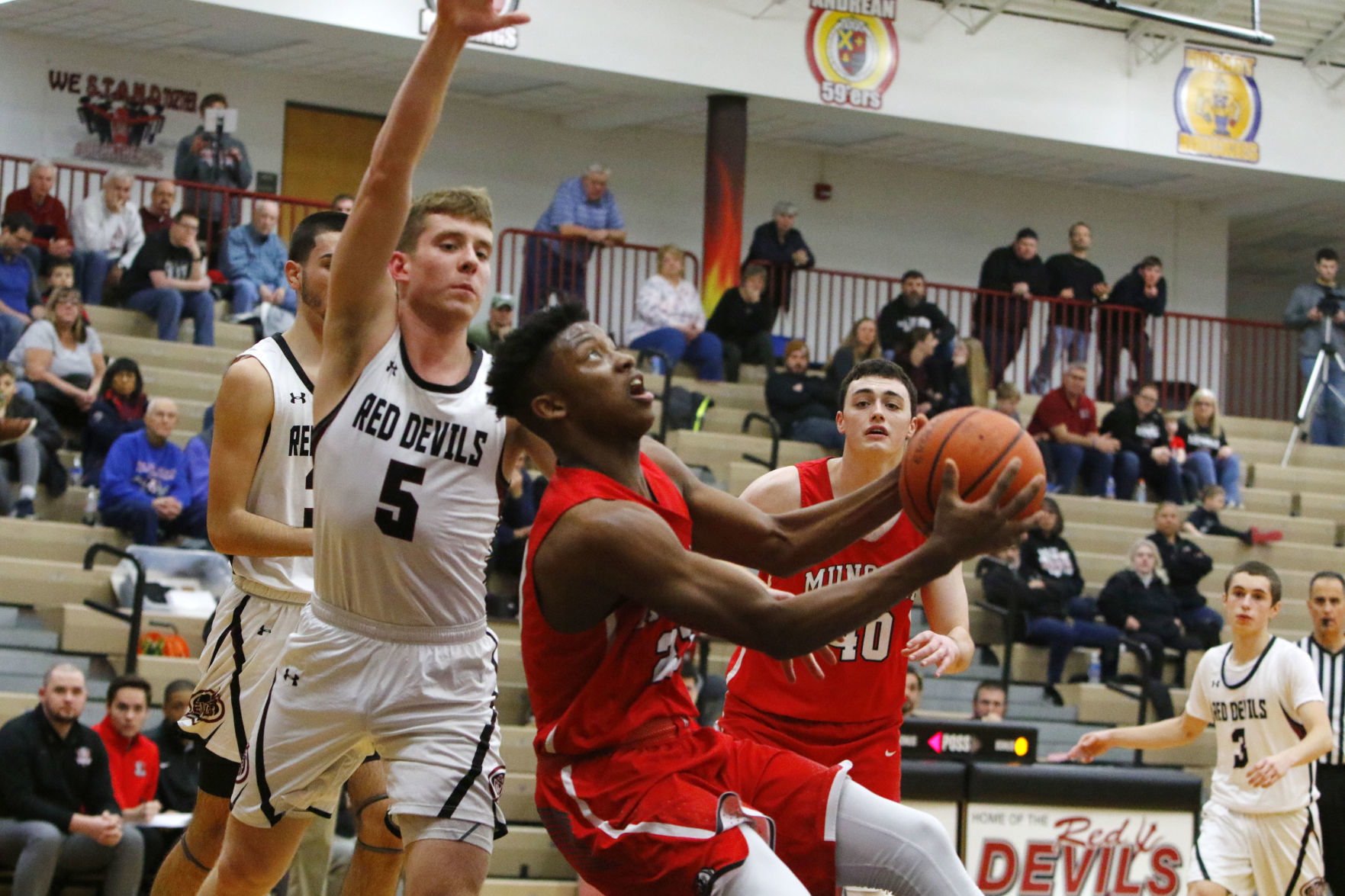 Munster at Lowell boys basketball